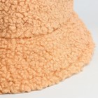 Панама женская меховая, цвет бежевый, р-р 56-58 см - фото 48961924