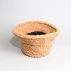 Панама женская меховая, цвет бежевый, р-р 56-58 см - фото 48961925