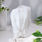 Свеча фигурная "Мужской силуэт" в пиджаке, 7,5х3х11 см, белый - Фото 1