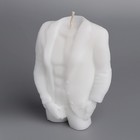 Свеча фигурная "Мужской силуэт" в пиджаке, 7,5х3х11 см, белый - Фото 3