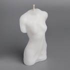 Свеча фигурная "Женский силуэт" в сорочке, 5,5х3,5х10,5 см, белый - Фото 2