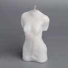 Свеча фигурная "Женский силуэт" в сорочке, 5,5х3,5х10,5 см, белый - Фото 3