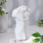 Свеча фигурная "Мужской силуэт" в фартуке, 8х5х12,5 см, белый - фото 10356511