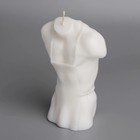 Свеча фигурная "Мужской силуэт" в фартуке, 8х5х12,5 см, белый - Фото 3