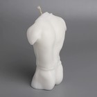 Свеча фигурная "Мужской силуэт" в фартуке, 8х5х12,5 см, белый - Фото 4