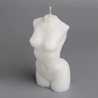 Свеча фигурная "Женский силуэт"  в майке, 4,5х4х9,5 см, белый - Фото 3