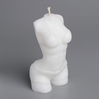 Свеча фигурная "Женский силуэт"  в шортах, 5х3,5х9,5 см, белый - Фото 2