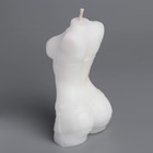 Свеча фигурная "Женский силуэт"  в шортах, 5х3,5х9,5 см, белый - Фото 4