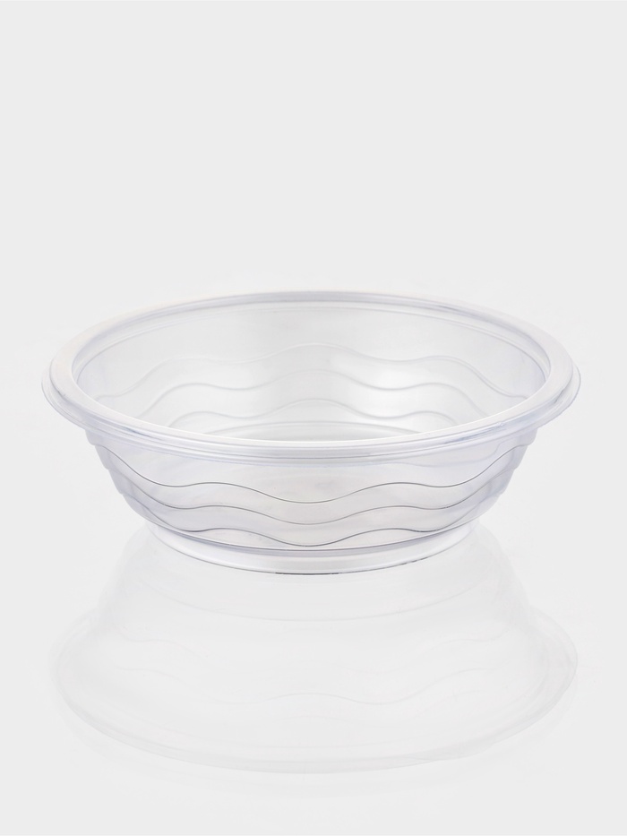 Контейнер одноразовый «Супница», SP-350 мл, пластик, круглый, прозрачный - Фото 1