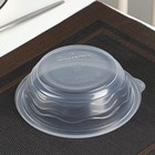 Контейнер одноразовый «Супница», SP-350 мл, пластик, круглый, прозрачный - Фото 3