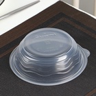 Контейнер одноразовый «Супница», SP-350 мл, пластик, круглый, прозрачный - Фото 6