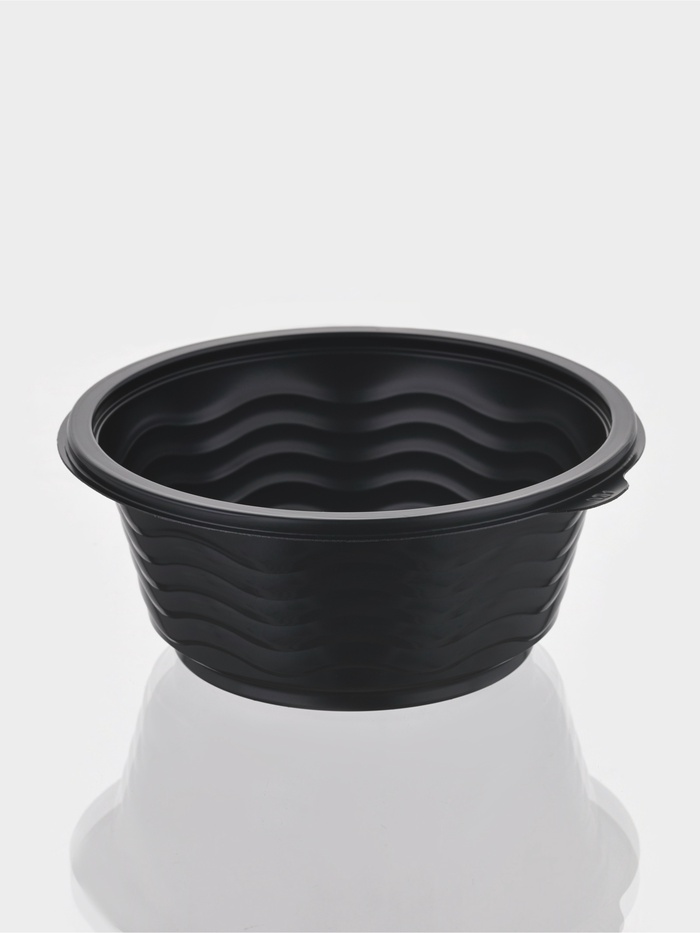 Контейнер пластиковый одноразовый «Супница», SP-500, чёрный - Фото 1