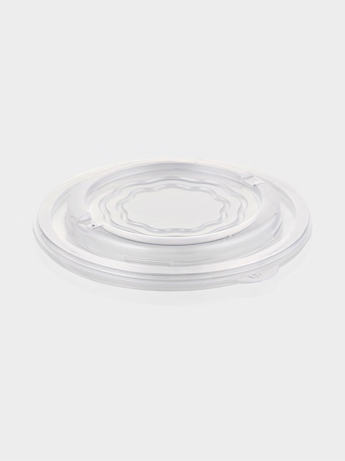 Крышка для супницы одноразовая серии SP, пластик, d=14 см, прозрачная - Фото 1