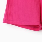 Комплект для девочки (блузка, шорты) MINAKU цвет фуксия, рост 110 - Фото 13