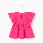 Комплект для девочки (блузка, шорты) MINAKU цвет фуксия, рост 110 - Фото 15