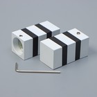 Наконечник на карниз d=19 мм «Крокус», белый 9540785