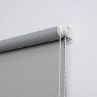 Штора рулонная «Оливия», премиум блэкаут, 61×160 см, 3 варианта крепления, цвет серый - Фото 2