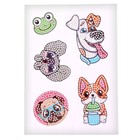 Алмазная мозаика-стикер с частичным заполнением для детей «Веселые животные» - Фото 4