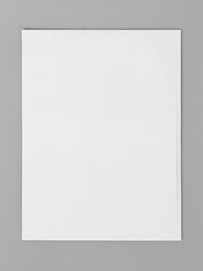Клейкая лента двухсторонняя "Квадратики" 300 шт на листе 1х1 см 15,7х21 см