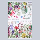 Наклейка пластик интерьерная цветная "Цветочные истории" 60х90 см - Фото 2