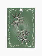 Серьги металл «Лучики» солнца, цвет серебро - фото 65390512