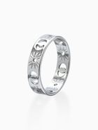 Кольцо «Солнце и полумесяцы», цвет серебро 18 размер - Фото 1