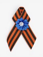 Георгиевская лента на 9 мая «С Днём Победы», с булавкой и синим цветком - Фото 2