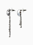 Серьги под натуральный камень «Зеркало» с лунным камнем, радужные в серебре - фото 23551645