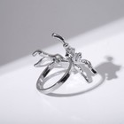 Кольцо «Крылья» феи, цвет серебро, безразмерное - фото 8885187