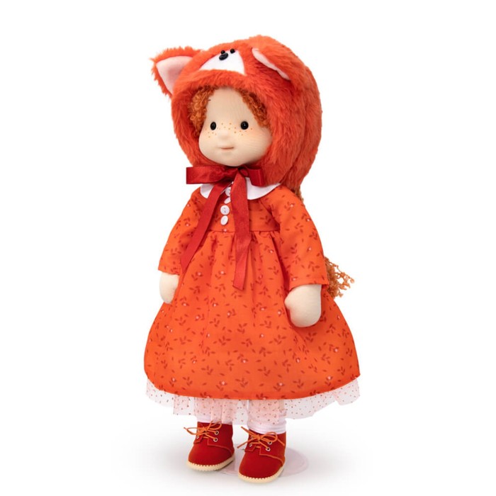Мягкая кукла «Ива в шапочке «Лисенок» 61623