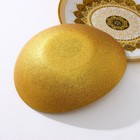 Набор тарелок «Мехенди», 2 предмета: 29*25 см и 33*28 см, цвет бежевый с чёрным и золотым, стекло - Фото 3