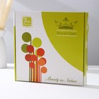 Набор столовый «Маки», 7 предметов: 30×30 см - 1 шт, 18×18 см - 6 шт, цвет синий - Фото 4