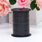 Лента для декора и подарков, черный, 0,5 см х 250 м - фото 22103474