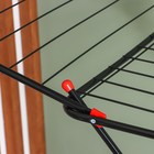 Сушилка для белья напольная Smarty practic, рабочая длина 20 м, цвет чёрный 9511064