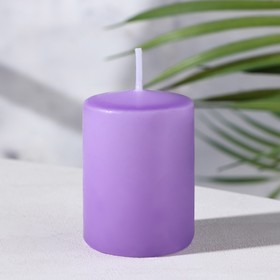 Свеча - цилиндр ароматическая 'Орхидея' 4х6 см