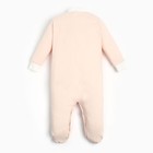 Комбинезон для девочки, цвет розовый/единорог, рост 68 см - фото 42139189