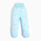 Ползунки детские, цвет голубой/единорог, рост 56 см 9516852