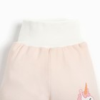 Ползунки для девочки, цвет розовый/единорог, рост 80 см 9516861 - фото 14167711