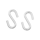 Крючок S-обр. 6мм  белый цинк 2 шт 9545638 - фото 16436940