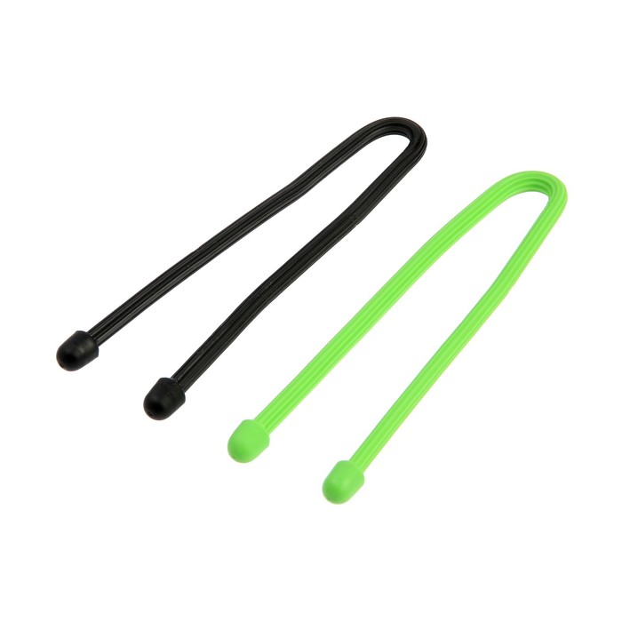 Cтяжка для кабеля 31,0 см цвет черный зеленый, 2 шт - Фото 1
