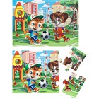 Пазл напольный 4 в 1 «Милые зверята» - фото 25554827