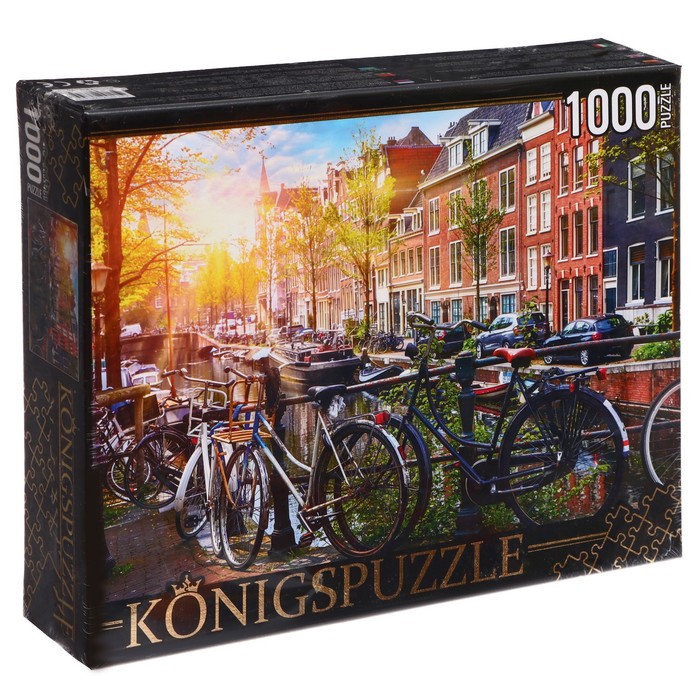 Пазл «Нидерланды. Велосипеды в Амстердаме», 1000 элементов - Фото 1