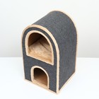 Домик для кошек "Гарфилд", 43 х 41 х 72 см, ковролин - фото 24550681