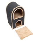 Домик для кошек "Гарфилд", 43 х 41 х 72 см, ковролин - фото 24550682