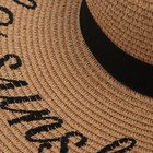 Шляпа женская, цвет бежевый, размер 56 - фото 25427416