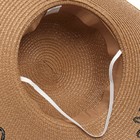 Шляпа женская, цвет бежевый, размер 56 - фото 25427417