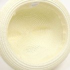 Шляпа женская, цвет молочный, размер 56-58 - Фото 4