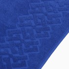 Полотенце махровое Baldric 100Х150см, цвет синий, 350г/м2, 100% хлопок - Фото 3