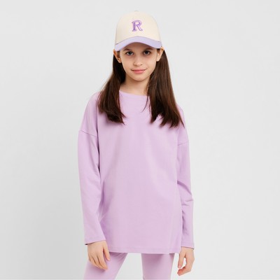 Лонгслив детский MINAKU, лавандовый, рост 146 см