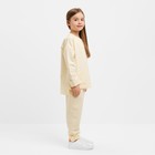 Костюм детский (свитшот, брюки) MINAKU цвет молочный, рост 128 см 9429004 - фото 14168081